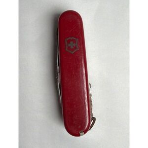 Vintage 1980's Multi-Tool Victorinox Swiss Army Knife Red Fair